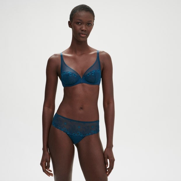 Delice Plunge Full Cup Bra - Prestige Blue