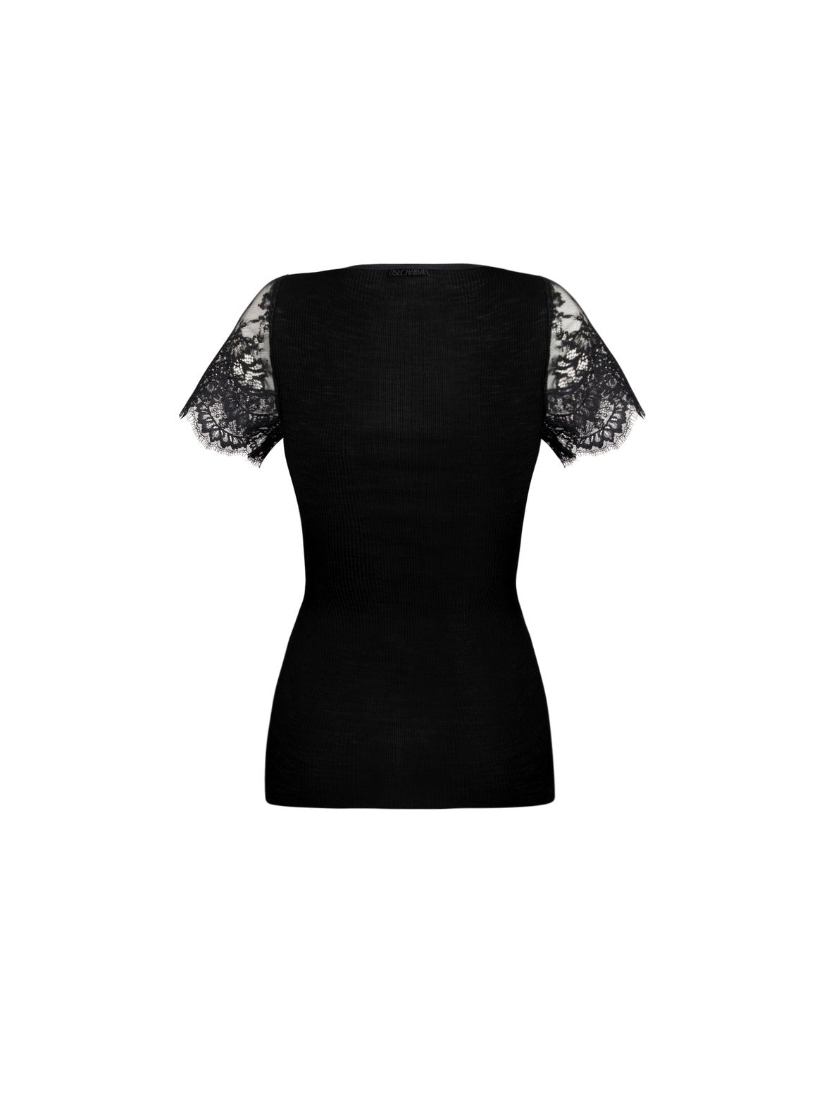 Plaisir Caresse Short Sleeved Top - Noir