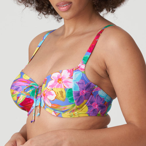 Sazan Full Cup Bikini Top - Blue Bloom