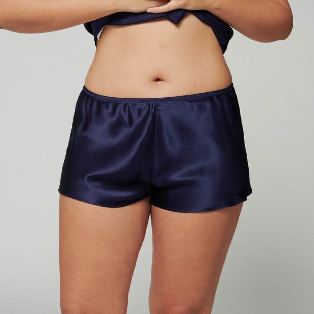 Dream Silk Pyjama Shorts - Midnight blue