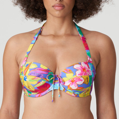 Sazan Full Cup Bikini Top - Blue Bloom