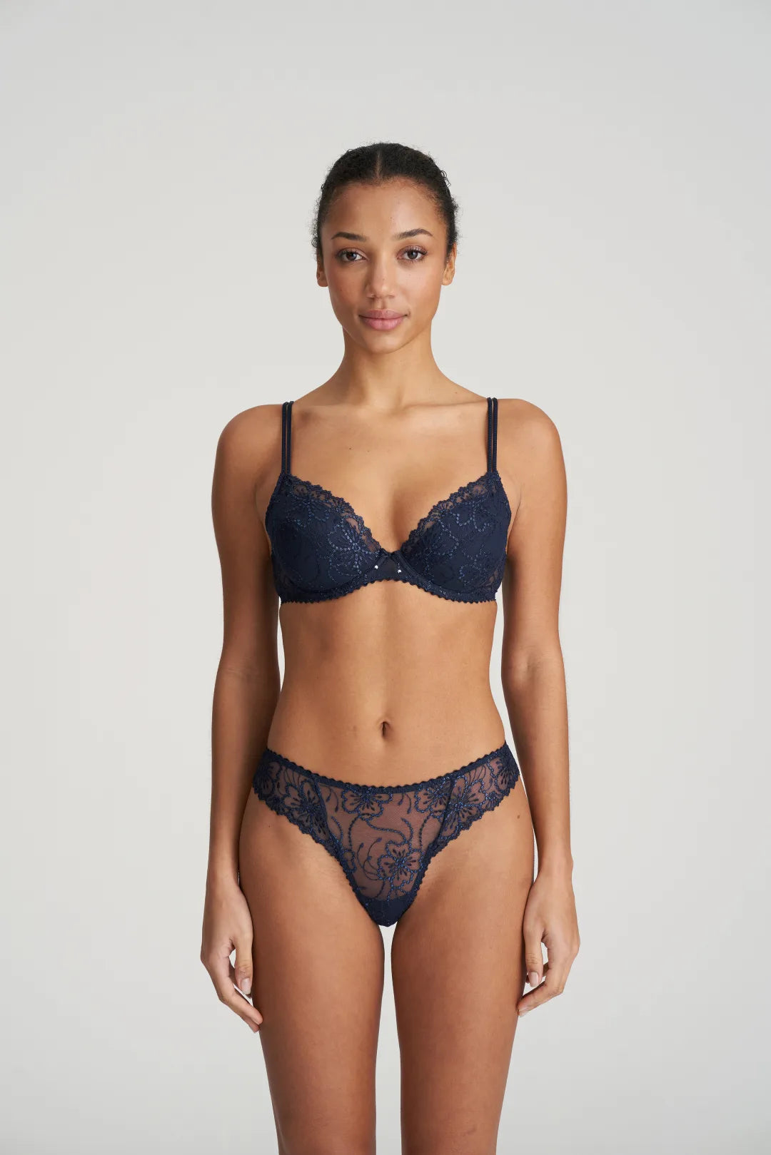 Jane Push Up Bra - Velvet blue