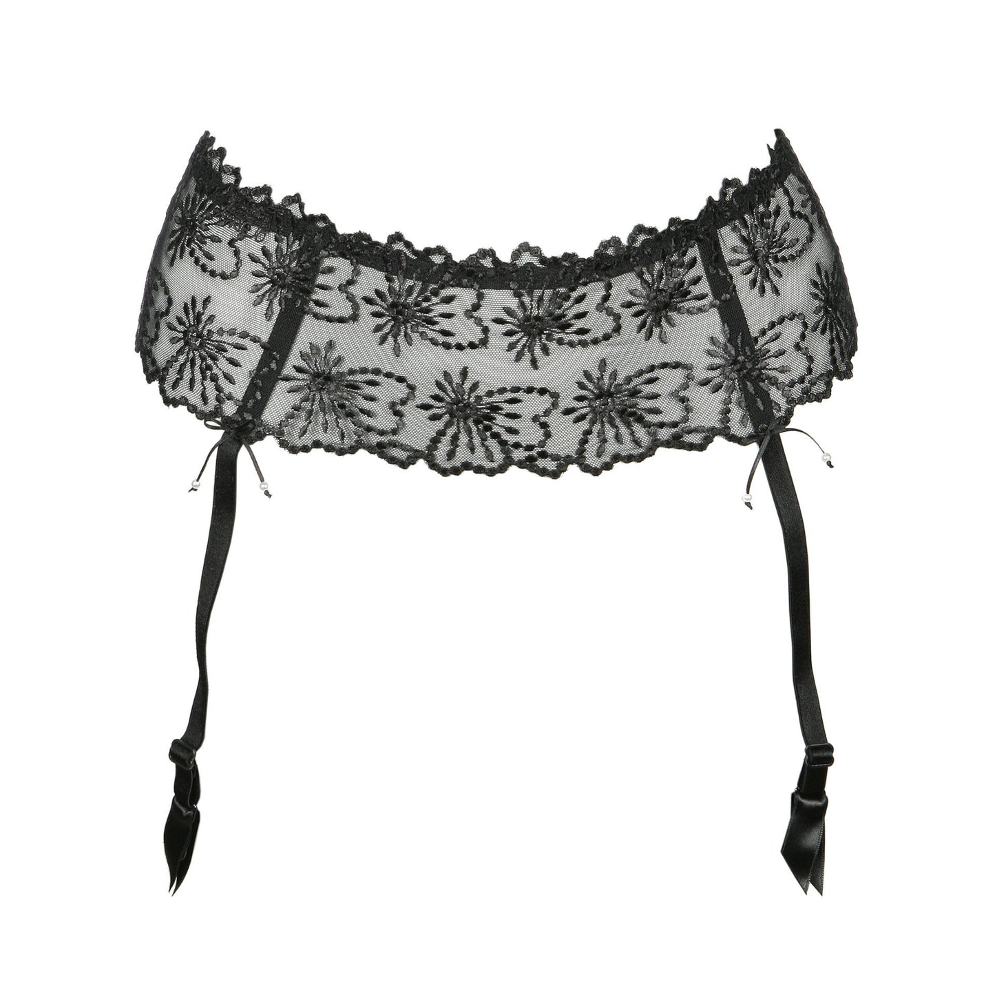 Jane Suspender Belt - Black