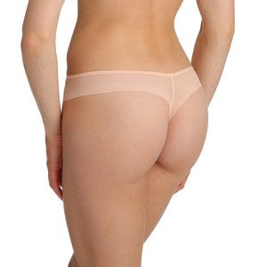Back Marie Jo Undertones Thong in Glossy Pink