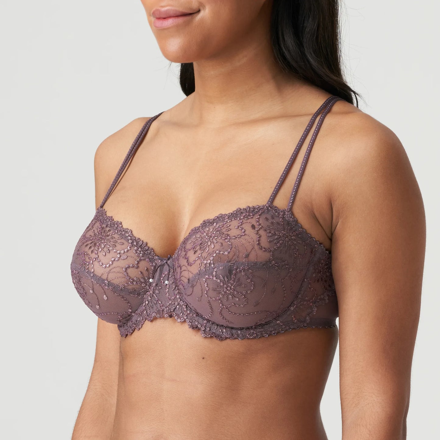 Jane Balcony Horizontal Seam Bra - Candle Night