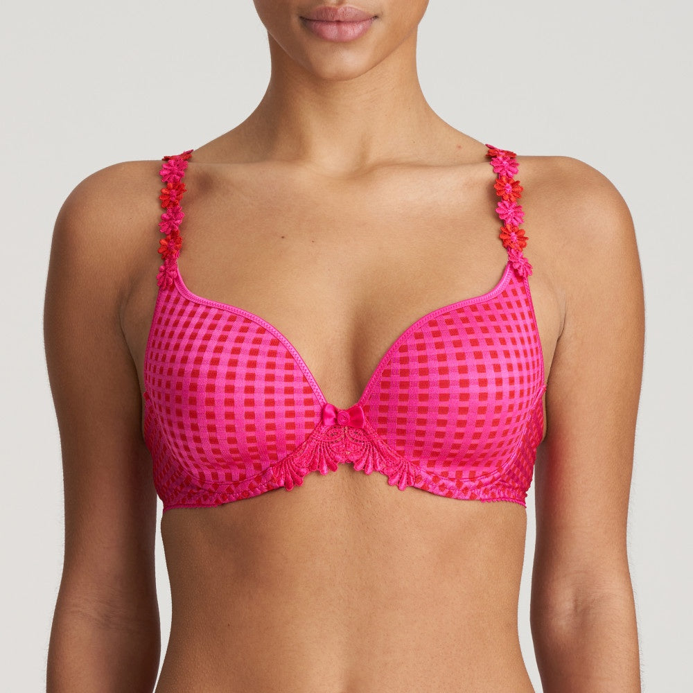 Avero Paddded Heart Shape Bra  - Electric Pink