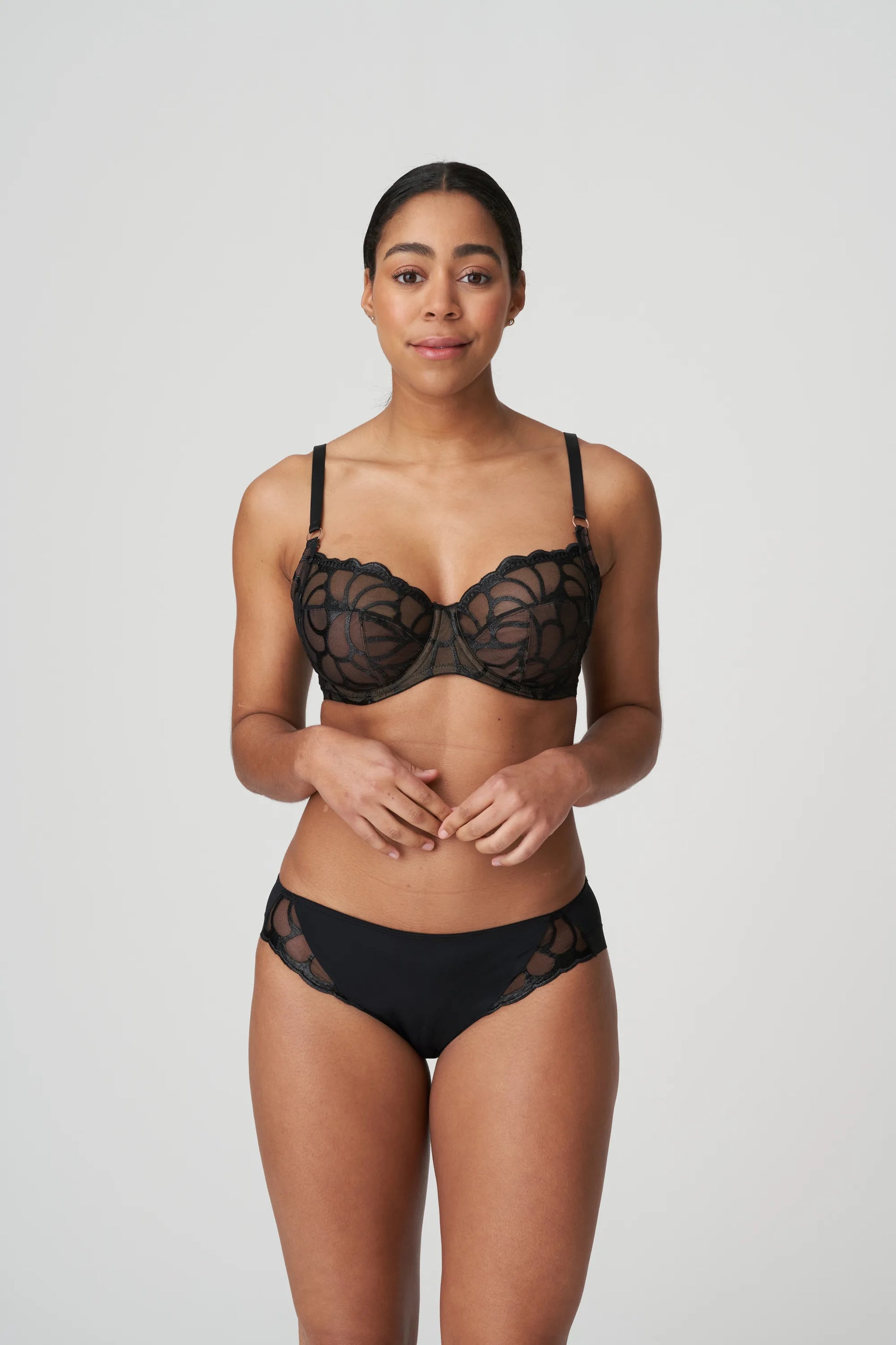 Feerie Couture Half Cup Bra - Noir – Amazing Grace Lingerie UK